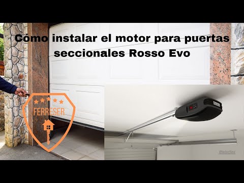 Cómo instalar un motor para puertas seccionales Rosso Evo de Motorline.