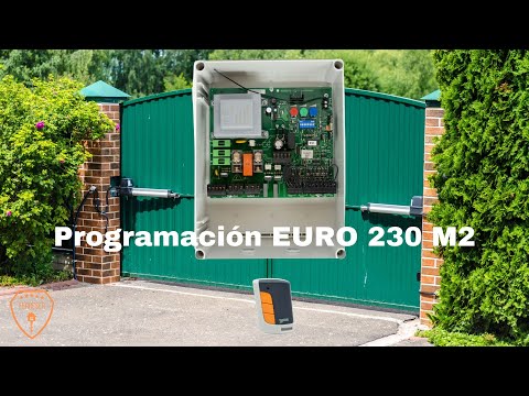 Programación cuadro de maniobras puertas automáticas EURO 230 M2