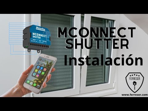 Instalación dispositivo WIFI MConnect Shutter para persianas automáticas.