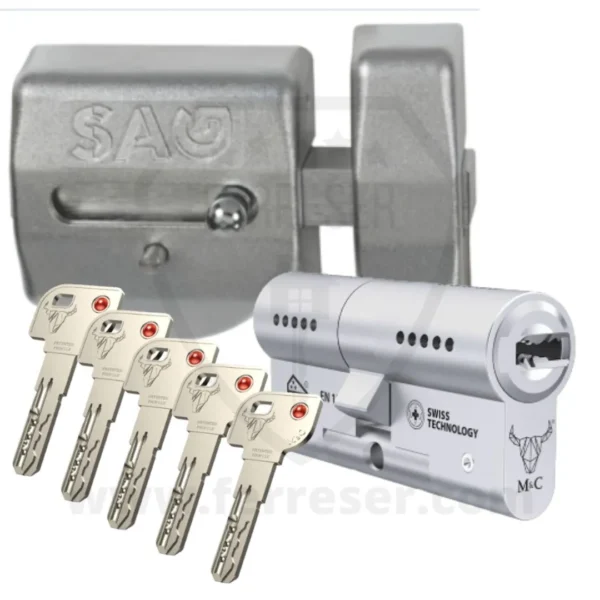 Pack Seguridad SAG Condor. Color Cromado (Plata)