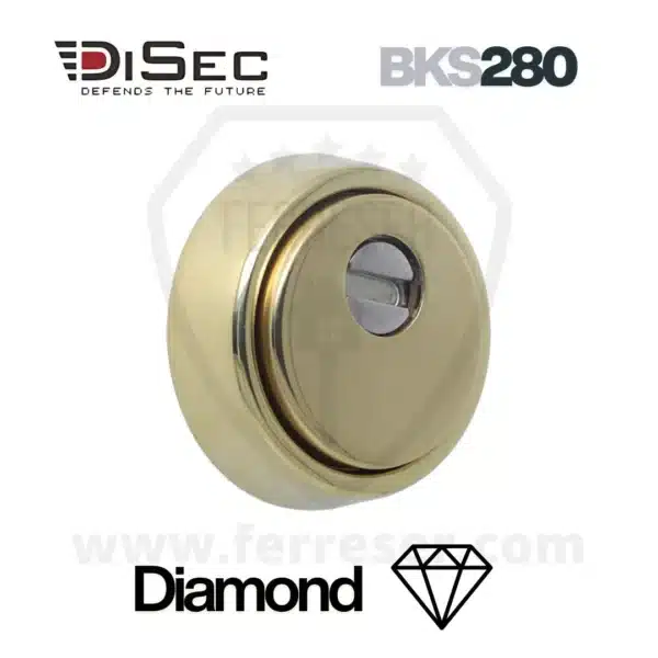 Escudo DISEC DIAMOND anti radial. Latón