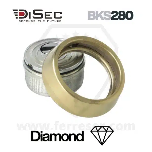 Escudo DISEC DIAMOND anti radial. Detalle anillo.