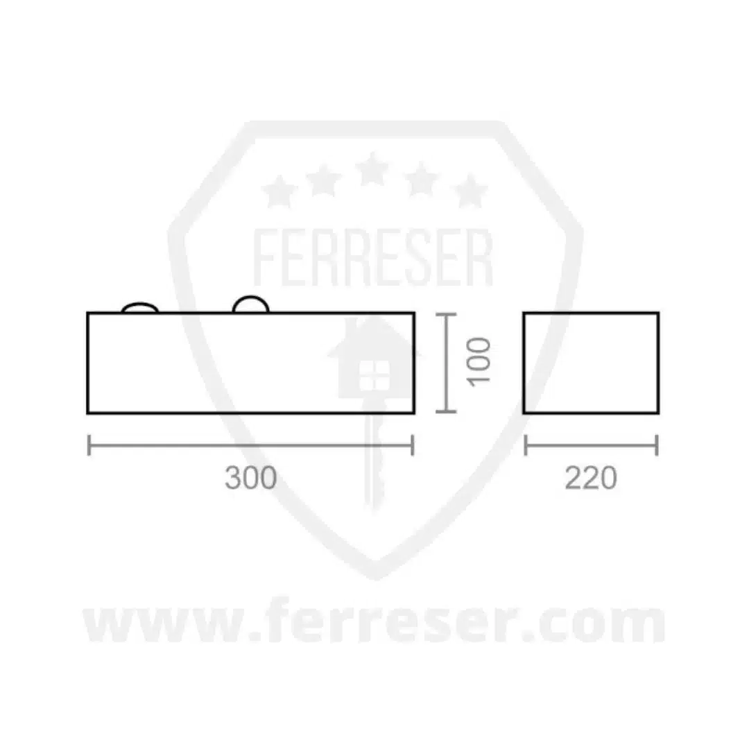 Caja Fuerte CFC02. Medidas.