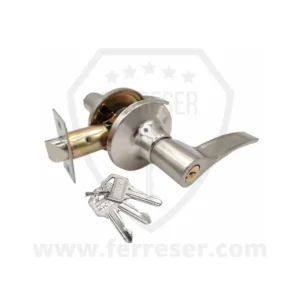 Manilla entrada llave. Color cromado. Mano derecha.