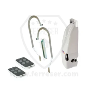 Kit Basic Puertas Basculantes con herrajes curvos tipo saxo.