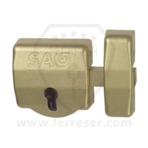 Cerrojo SAG EP30 color latonado