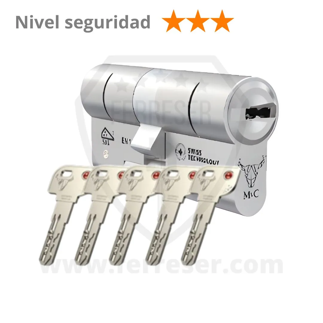 Cilindro M&C color cromado