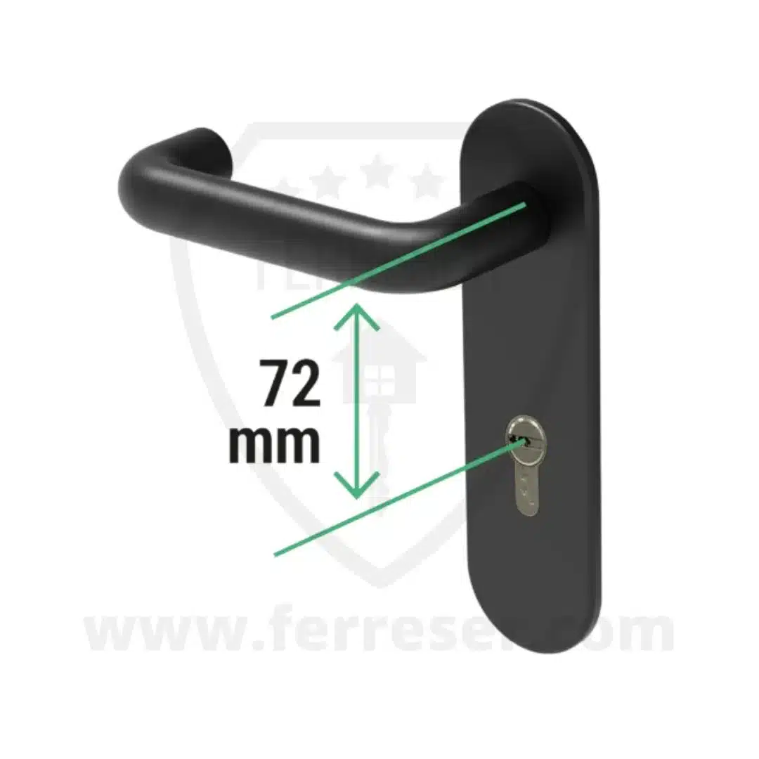 Manilla Cerrojo Arregui Duplex. 72mm entre ejes.